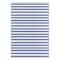 Blue & White Striped Rectangular Outdoor Area Rug, 4ft. x 6ft.